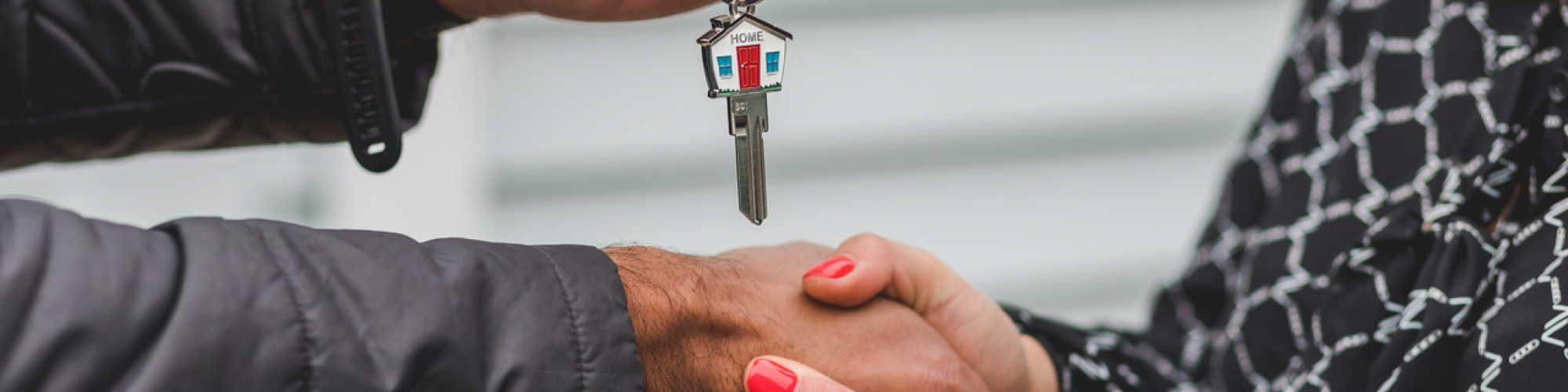 handing over the keys to a new home